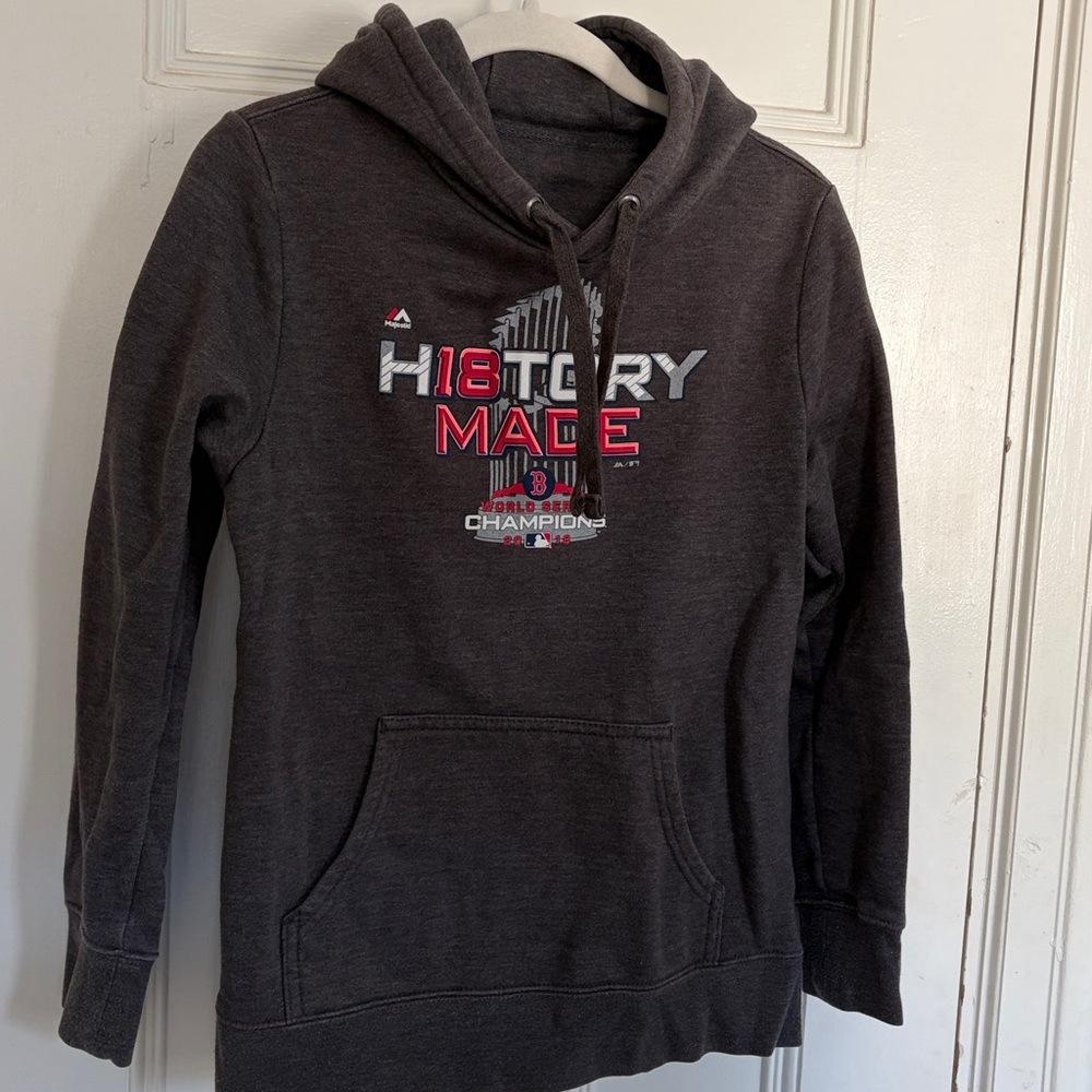 Men's Charcoal Hoodie with Graphic Print